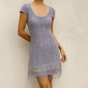 Lilly Pulitzer Blue Nicolette Lace Short Dress Size 4
